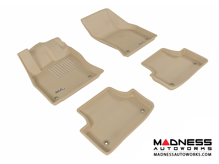 Audi A3/ S3 Floor Mats (Set of 4) Tan by 3D MAXpider (2015